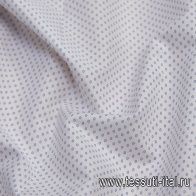Сорочечная (н) мелкий голубой рисунок на белом - итальянские ткани Тессутидея арт. 01-6338