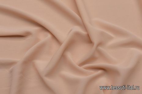 Плательная вискоза стрейч (о) персиковая - итальянские ткани Тессутидея арт. 04-1535
