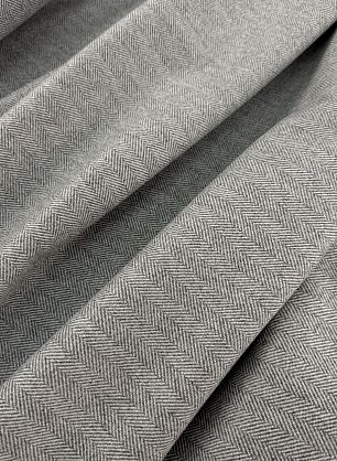 Костюмная шерсть+полиамид (н) серо-белая елочка - в интернет-магазине тканей Тессутидея арт. 05-5179