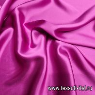 Шелк атлас (о) фуксия - итальянские ткани Тессутидея арт. 10-3079
