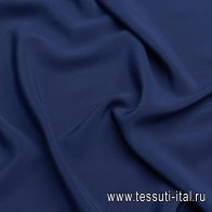 Крепдешин (о) темно-синий - итальянские ткани Тессутидея арт. 10-2627