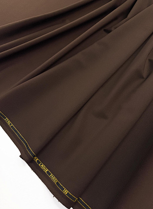 Костюмная шерсть (о) темно-коричневая - в интернет-магазине тканей Тессутидея арт. 05-5307