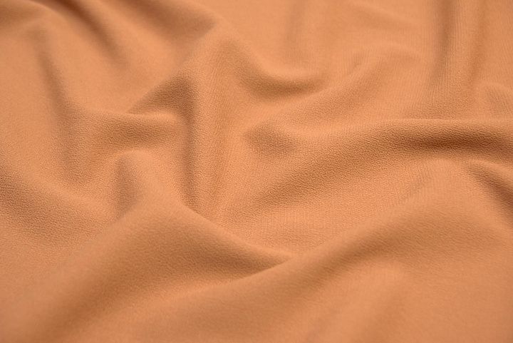 Костюмная креп дабл (о) терракотовая - итальянские ткани Тессутидея арт. 05-3869