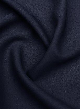 Костюмная дабл шерсть+шелк (о) темно-синяя - в интернет-магазине тканей Тессутидея арт. 05-4750