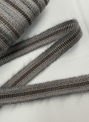 Тесьма шерстяная (н) серо-голубая ш-2,5см - в интернет-магазине тканей Тессутидея арт. F-5700