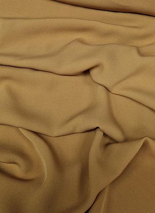 Крепдешин (о) темная охра - в интернет-магазине тканей Тессутидея арт. 02-7545