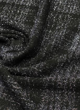 Шанель с люрексом (н) черно-синяя - в интернет-магазине тканей Тессутидея арт. 03-6988