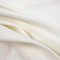 Плательная вискоза стрейч (о) белая - итальянские ткани Тессутидея арт. 04-1839