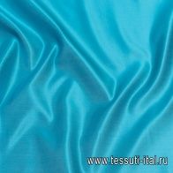 Шелк дюшес (о) бирюзовый - итальянские ткани Тессутидея арт. 10-2531