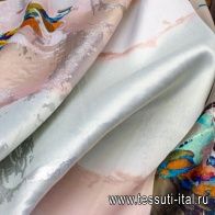 Тафта с люрексом купон (0,75м) (н) цветная абстракция - итальянские ткани Тессутидея арт. 03-5611