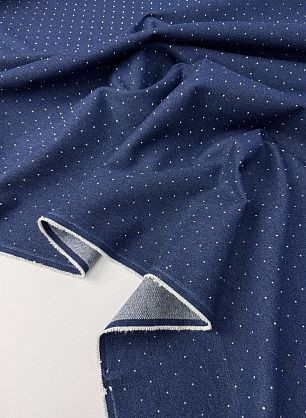 Джинса со стразами (о) темно-синяя - в интернет-магазине тканей Тессутидея арт. 01-8030