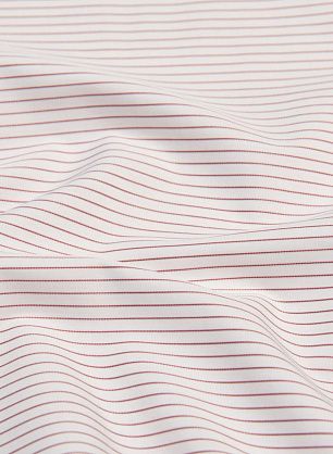 Сорочечная (н) бело-бордовая полоска - в интернет-магазине тканей Тессутидея арт. 01-6367