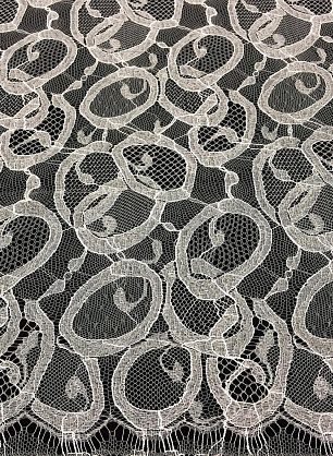 Кружево с люрексом (н) бело-серебрянное Solstiss - в интернет-магазине тканей Тессутидея арт. 03-5065