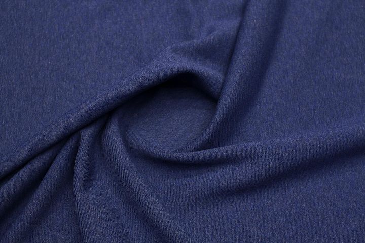Футер 3х нитка (о) синий - итальянские ткани Тессутидея арт. 12-1199