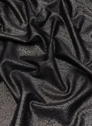 Плательная с люрексом (н) серебряный рисунок на черном - в интернет-магазине тканей Тессутидея арт. 03-6808