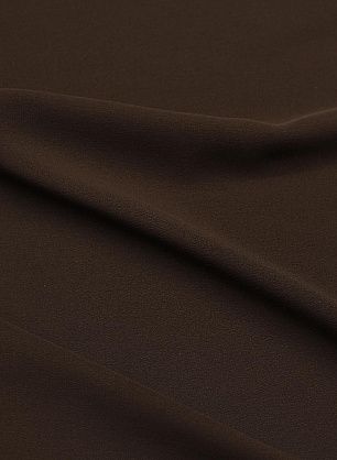 Крепдешин (о) темно-коричневый - в интернет-магазине тканей Тессутидея арт. 10-4482