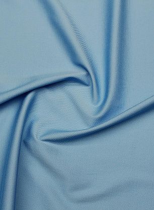 Хлопок пике стрейч (о) голубой - в интернет-магазине тканей Тессутидея арт. 01-7638