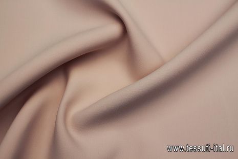Плательная дабл (о) бледно-розовая - итальянские ткани Тессутидея арт. 17-1045