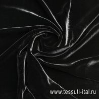Бархат (о) черный - итальянские ткани Тессутидея арт. 10-3592
