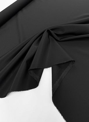 Крепдешин продублированный (о) черный - в интернет-магазине тканей Тессутидея арт. 10-4781