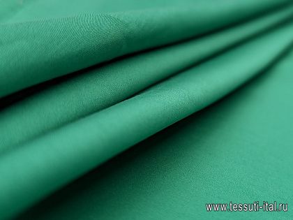 Хлопок стрейч (о) зеленый - итальянские ткани Тессутидея арт. 01-7096