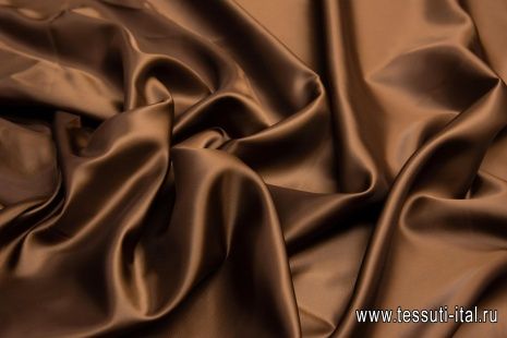 Подкладочная (о) темно-коричневая - итальянские ткани Тессутидея арт. 08-0973