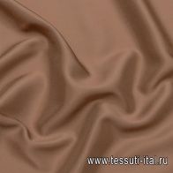 Подкладочная стрейч (о) коричневая - итальянские ткани Тессутидея арт. 07-1403