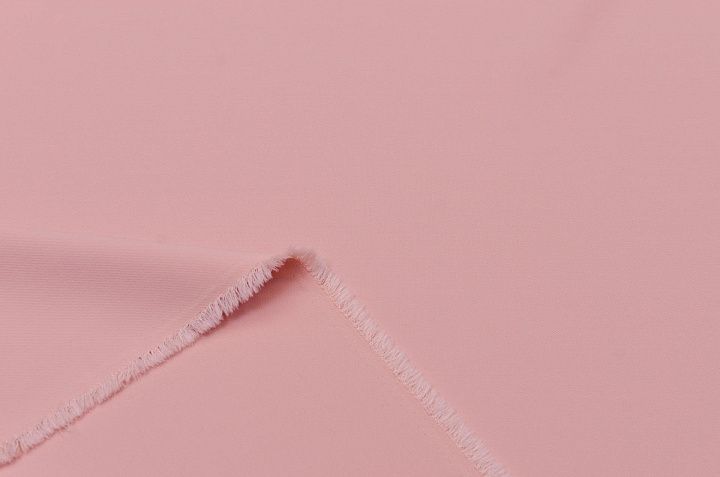 Плательная кади стрейч (о) розово-бежевая - итальянские ткани Тессутидея арт. 03-5610