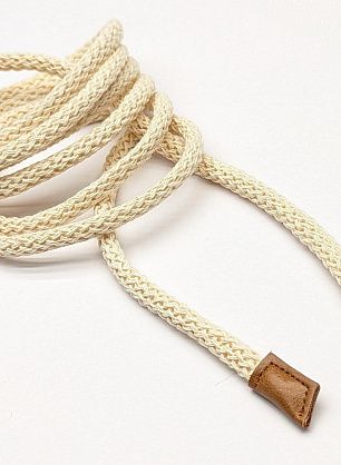 Декоративный шнур светло-бежевый 160см - в интернет-магазине тканей Тессутидея арт. F-6158