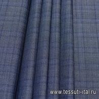 Костюмная (н) серо-голубая клетка - итальянские ткани Тессутидея арт. 05-3255