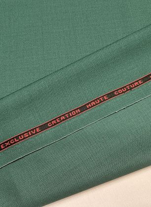 Костюмная стрейч дабл фейс 320 г/м (о) темно-зеленая - в интернет-магазине тканей Тессутидея арт. 05-4806