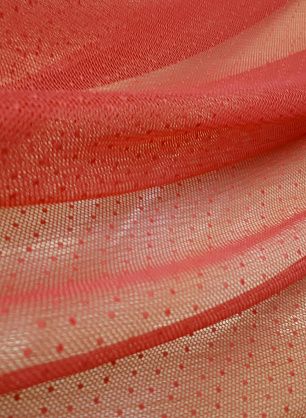 Сетка плательная (о) лососевая в мелкий горох - в интернет-магазине тканей Тессутидея арт. 03-5578