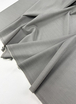 Костюмная шерсть (н) светло-серая елочка - в интернет-магазине тканей Тессутидея арт. 05-5223