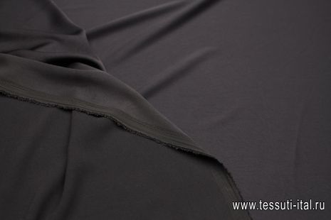Плательная кади стрейч 135 г/м (о) темно-синяя - итальянские ткани Тессутидея арт. 03-6861