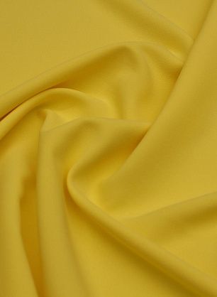 Плательная вискоза стрейч (о) ярко-желтая - в интернет-магазине тканей Тессутидея арт. 04-1639