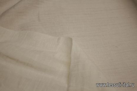 Лен (о) стилизованные полоски айвори - итальянские ткани Тессутидея арт. 16-0843