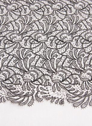 Кружевное полотно (о) черное в стиле Scervino - в интернет-магазине тканей Тессутидея арт. 03-6704