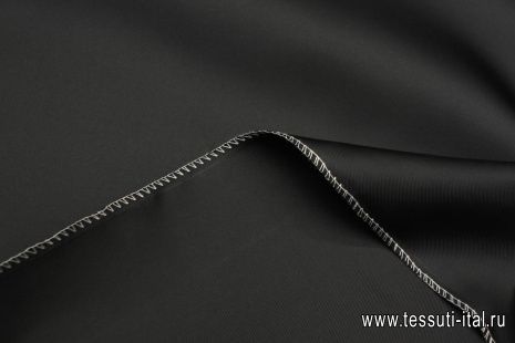 Шелк твил (о) графитовый - итальянские ткани Тессутидея арт. 10-4588