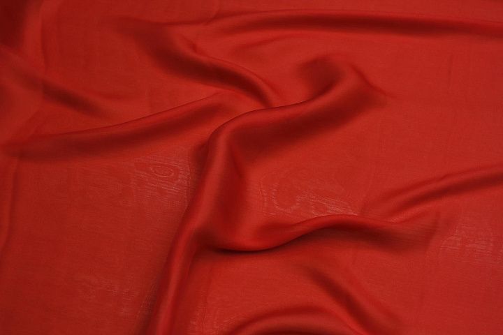 Шармюз 55 г/м (о) красный - итальянские ткани Тессутидея арт. 10-3143