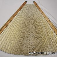 Деталь юбки плиссе молочно-золотая 85см - итальянские ткани Тессутидея арт. F-6520