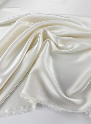 Шелк атлас стрейч (о) слоновая кость - в интернет-магазине тканей Тессутидея арт. 10-4169