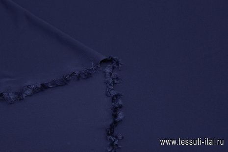 Трикотаж вискоза (о) темно-синий  - итальянские ткани Тессутидея арт. 14-1677