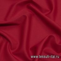 Костюмная стрейч (о) темно-красная - итальянские ткани Тессутидея арт. 05-4061
