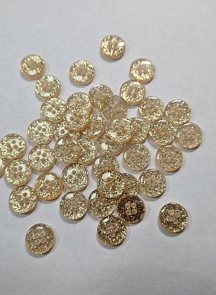 Пуговица пластик 4 прокола d-10мм бронзовая - в интернет-магазине тканей Тессутидея арт. F-5750