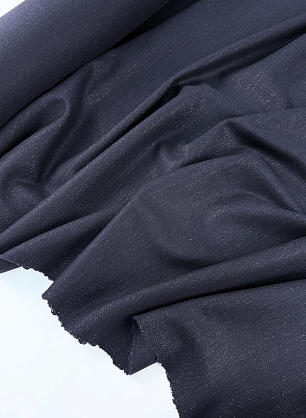 Костюмная шерсть с люрексом (о) темно-сине-фиолетовая - в интернет-магазине тканей Тессутидея арт. 05-5337