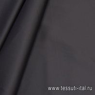 Хлопок сатин костюмный стрейч (о) черный - итальянские ткани Тессутидея арт. 01-6798