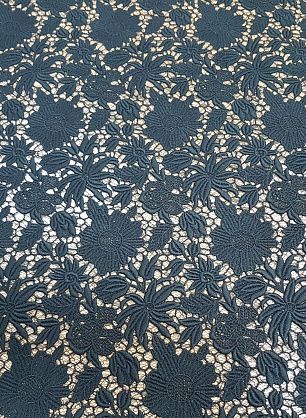 Кружевное полотно (о) черное в стиле Scervino - в интернет-магазине тканей Тессутидея арт. 03-6515