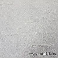 Тафта с вышивкой (о) айвори в стиле Scervino - итальянские ткани Тессутидея арт. 03-6518