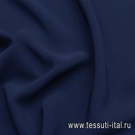 Шелк кади (о) темно-синий - итальянские ткани Тессутидея арт. 10-2851
