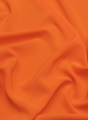 Крепдешин (о) ярко-оранжевый - в интернет-магазине тканей Тессутидея арт. 10-2984